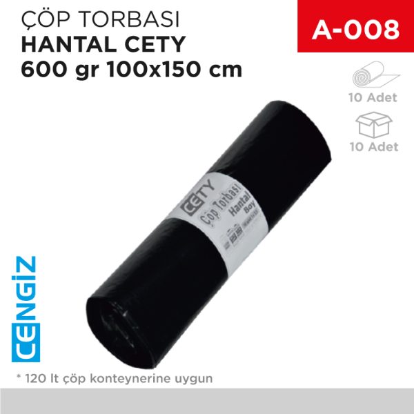 ÇÖP TORBASI HANTAL END. 600 GR  CETY 100*150 CM