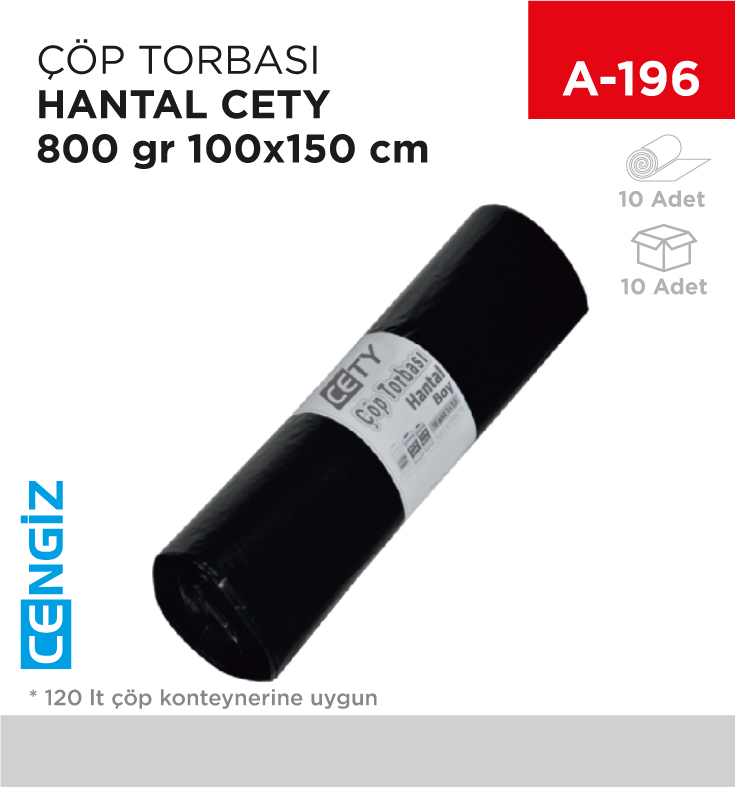 ÇÖP TORBASI HANTAL END. 800 GR 100*150 CM