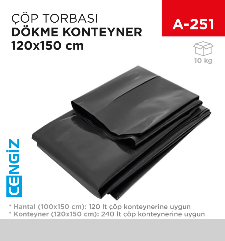 ÇÖP TORBASI KONTEYNER DÖKME 120*150 CM