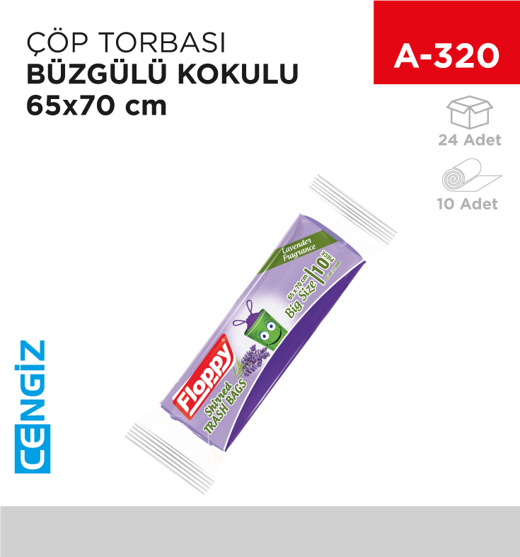 ÇÖP TORBASI BÜZGÜLÜ KOKULU 65*70 CM (1434)