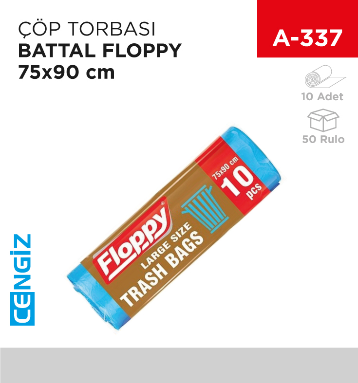 ÇÖP TORBASI BATTAL FLOPPY 75*90 CM