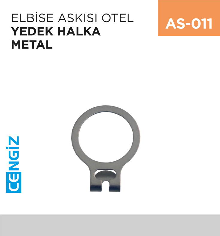ELBİSE ASKISI OTEL YEDEK HALKA METAL