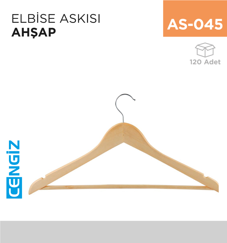 ELBİSE ASKISI AHŞAP