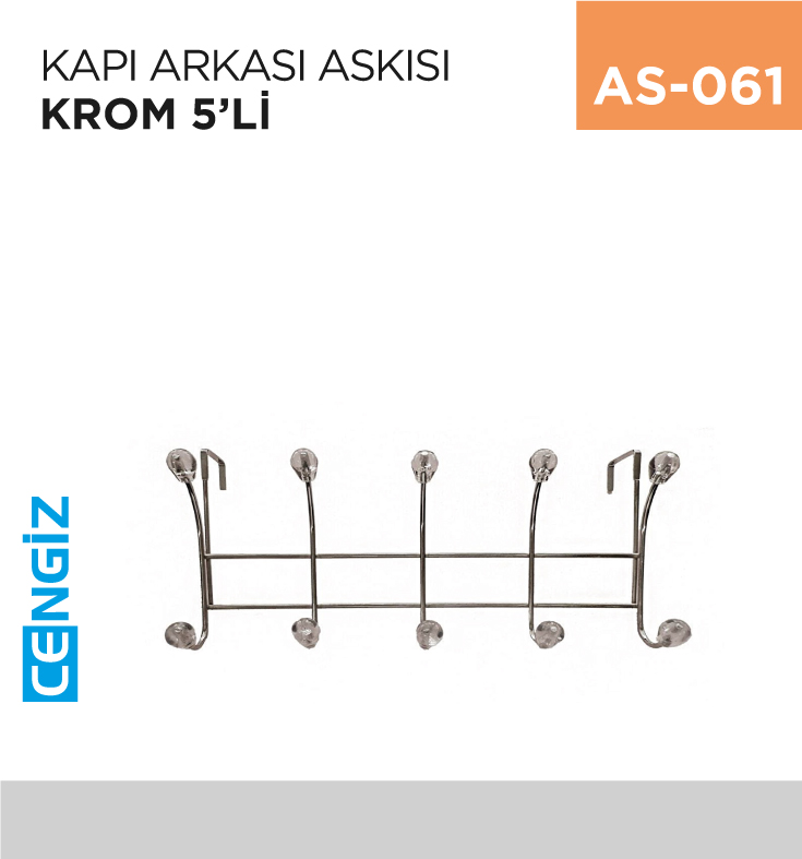 KAPI ARKASI ASKISI KROM 5Lİ