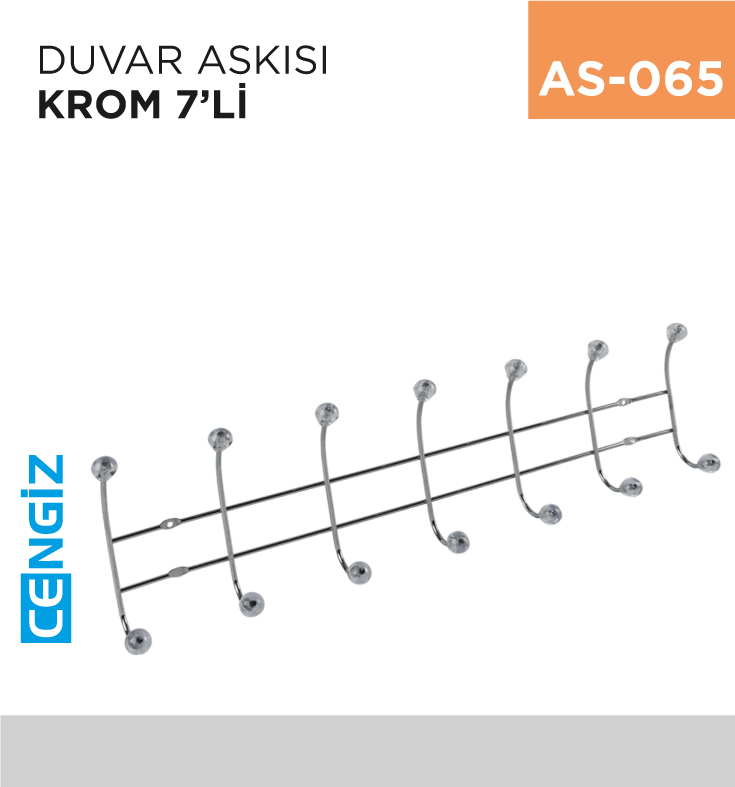 DUVAR ASKISI KROM 7Lİ