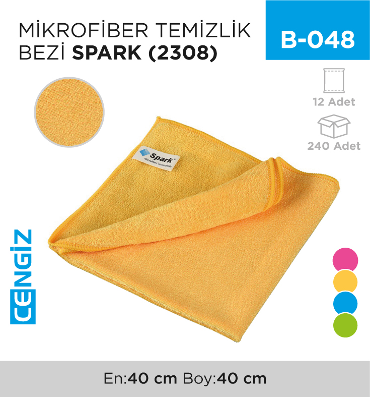 MİKROFİBER TEMİZLİK BEZİ SPARK (2308)