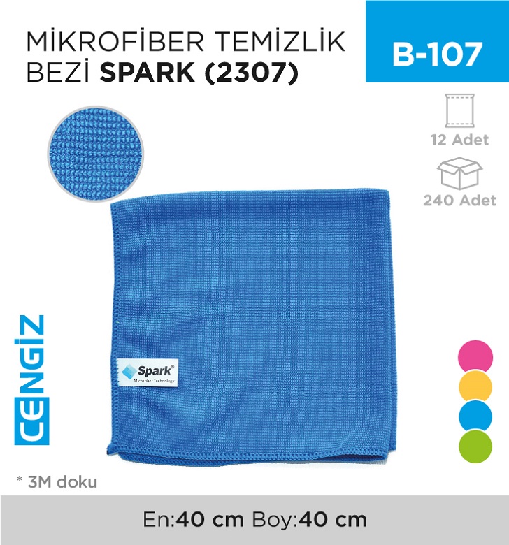 MİKROFİBER TEMİZLİK BEZİ SPARK (2307)