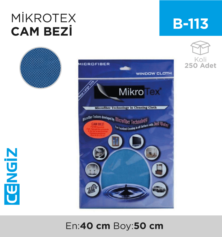 MİKROFİBER CAM BEZİ MİKROTEX