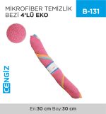 MİKROFİBER TEMİZLİK BEZİ 4LÜ EKO