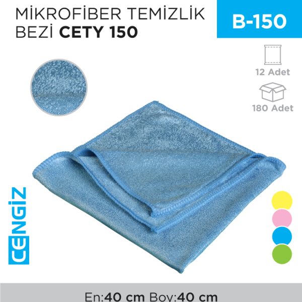 MİKROFİBER TEMİZLİK BEZİ CETY 150 (RND 13)