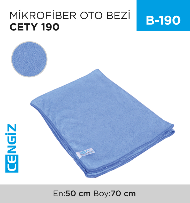 MİKROFİBER OTO BEZİ CETY 190