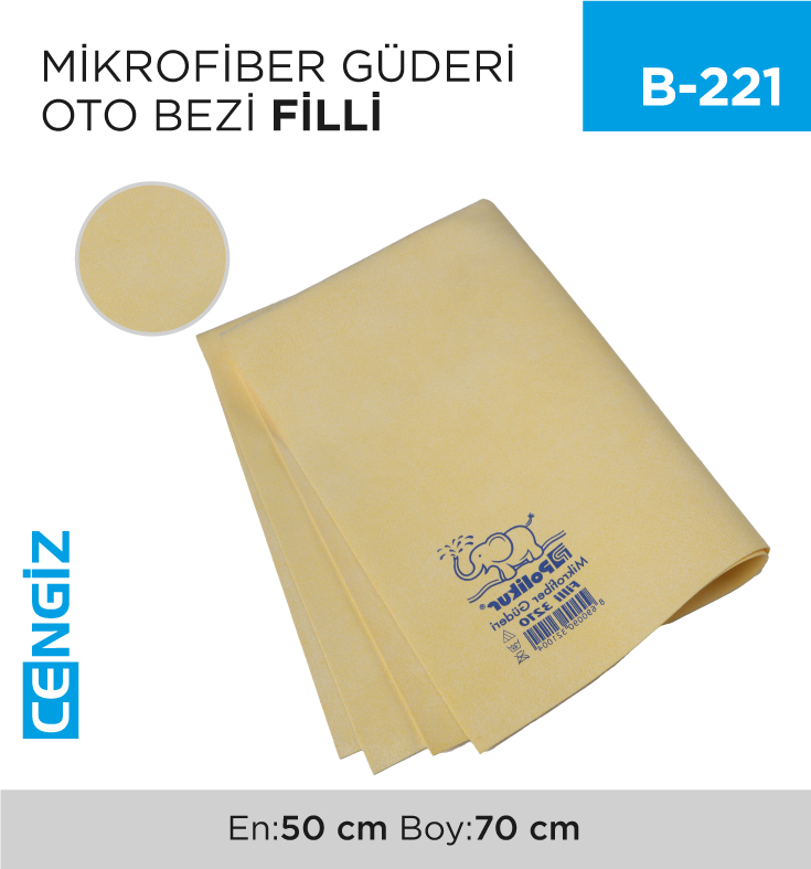 GÜDERİ MİKROFİBER OTO BEZİ FİLLİ (3210)