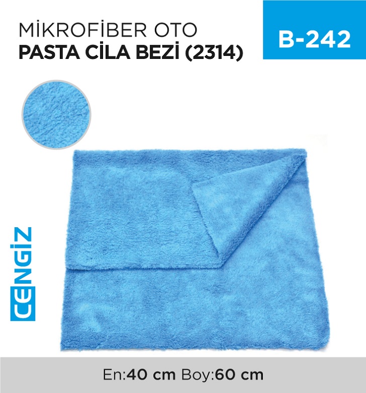 MİKROFİBER OTO PASTA CİLA BEZİ 40*60 CM (2314)