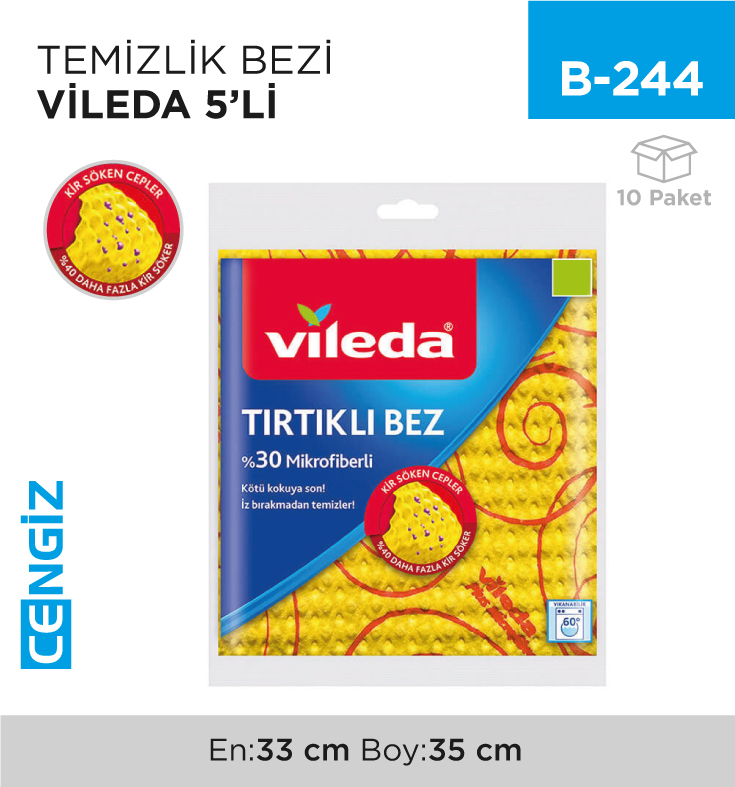 TEMİZLİK BEZİ VİLEDA (4+1) 5 Lİ