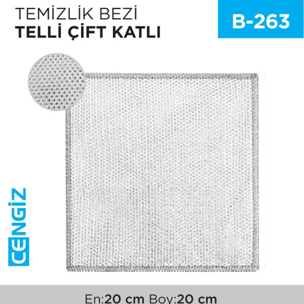 BULAŞIK BEZİ TELLİ ÇİFT KATLI