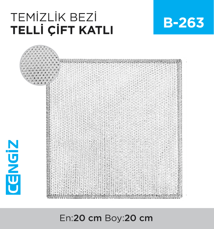 BULAŞIK BEZİ TELLİ ÇİFT KATLI