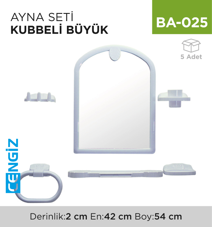 AYNA SETİ KUBBELİ BÜYÜK (6060)