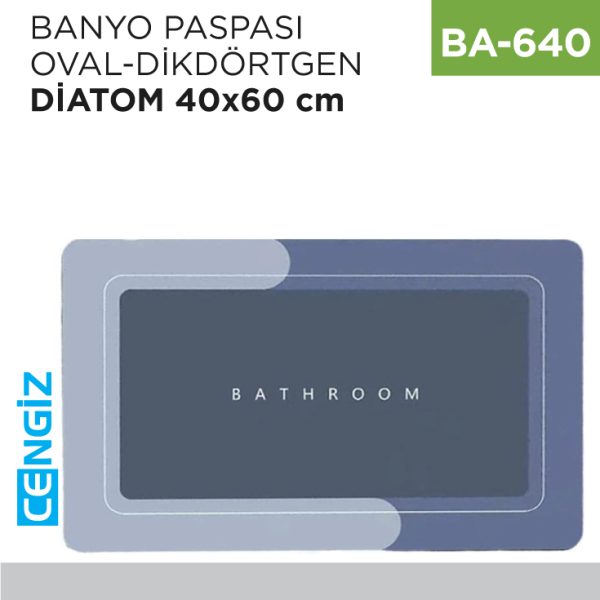BANYO PASPASI DİATOM 40*60 CM (OVAL&amp;DİKDÖRTGEN)(370-371)