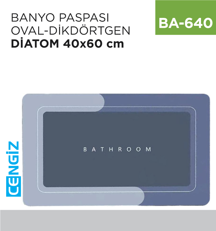 BANYO PASPASI DİATOM 40*60 CM (OVAL&amp;DİKDÖRTGEN)(370-371)