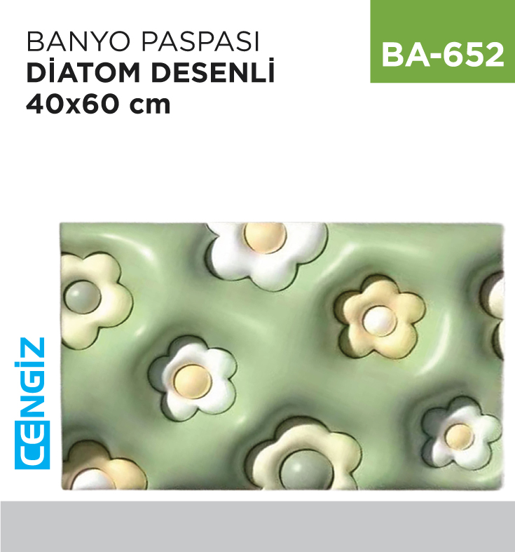 BANYO PASPASI DİATOM DESENLİ 40*60 CM