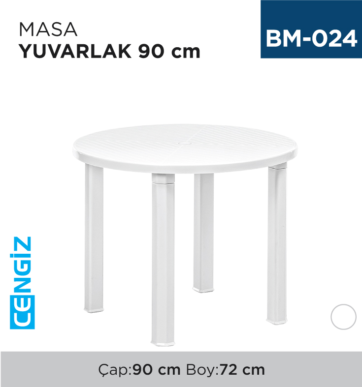 MASA YUVARLAK 90 CM (2550)