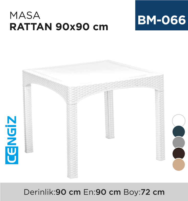 MASA RATTAN 90 CM*90 CM (2574)