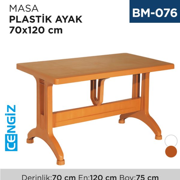 MASA PLASTİK AYAK 70 CM*120 CM BS