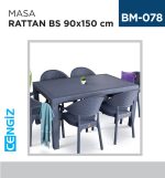 MASA RATTAN 90 CM*150 CM BS