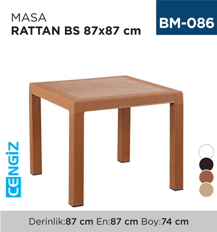 MASA RATTAN BS 87*87 CM