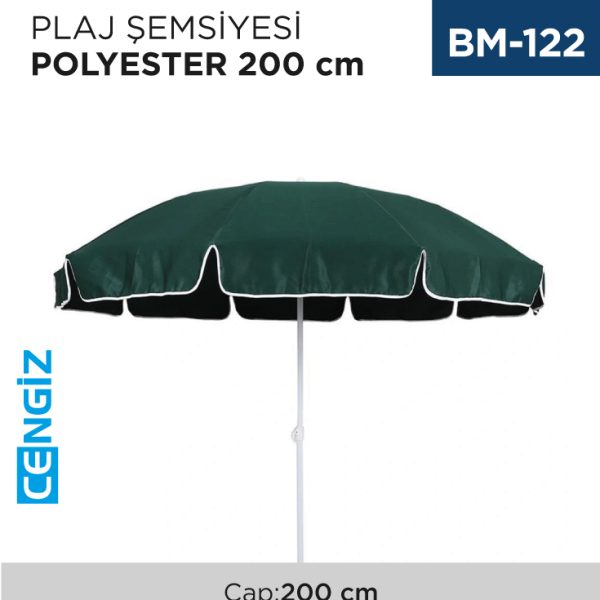 PLAJ ŞEMSİYESİ POLYESTER ÇAP:200 CM