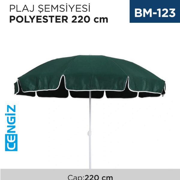 PLAJ ŞEMSİYESİ POLYESTER ÇAP:220 CM