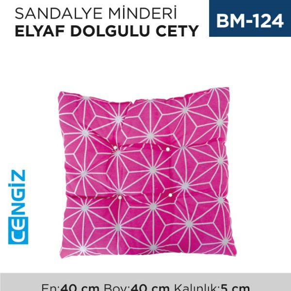 SANDALYE MİNDERİ CETY ELYAF DOLGULU