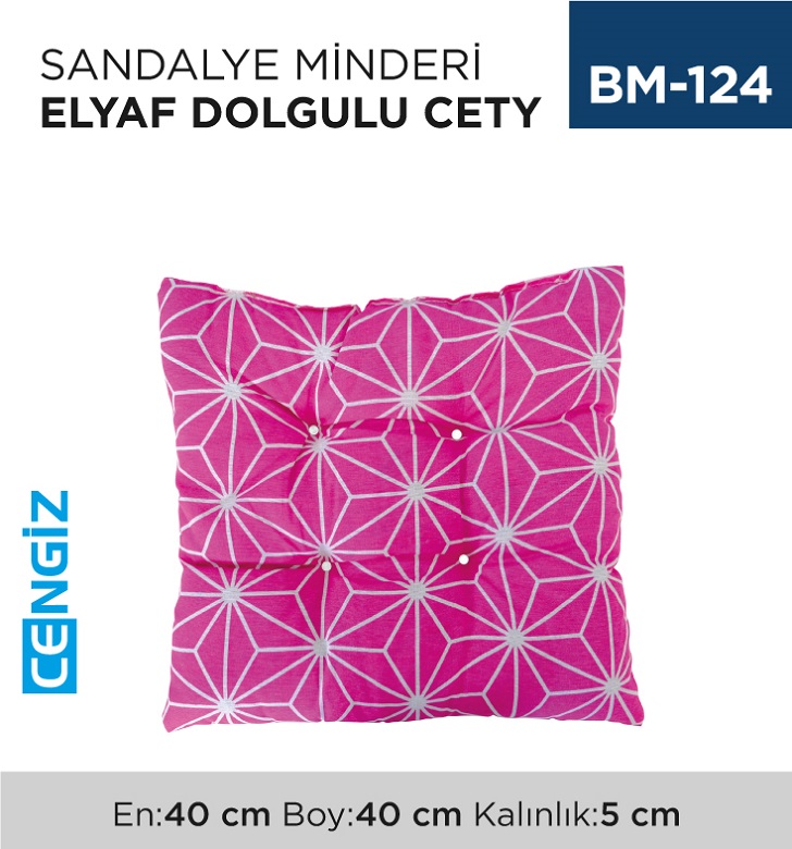 SANDALYE MİNDERİ CETY ELYAF DOLGULU