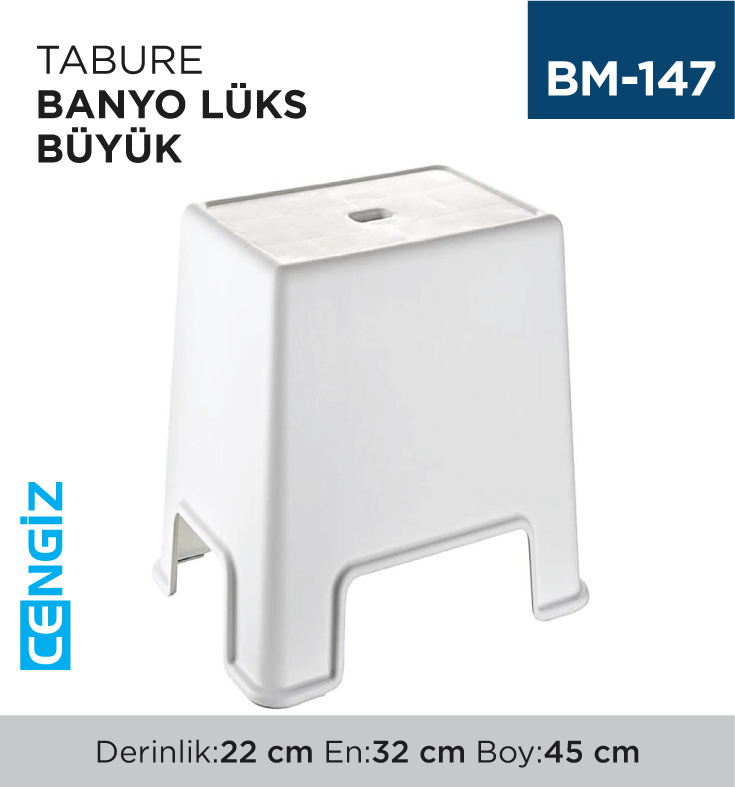 TABURE BANYO LÜKS BÜYÜK (ÇELİK AYNA)(129)