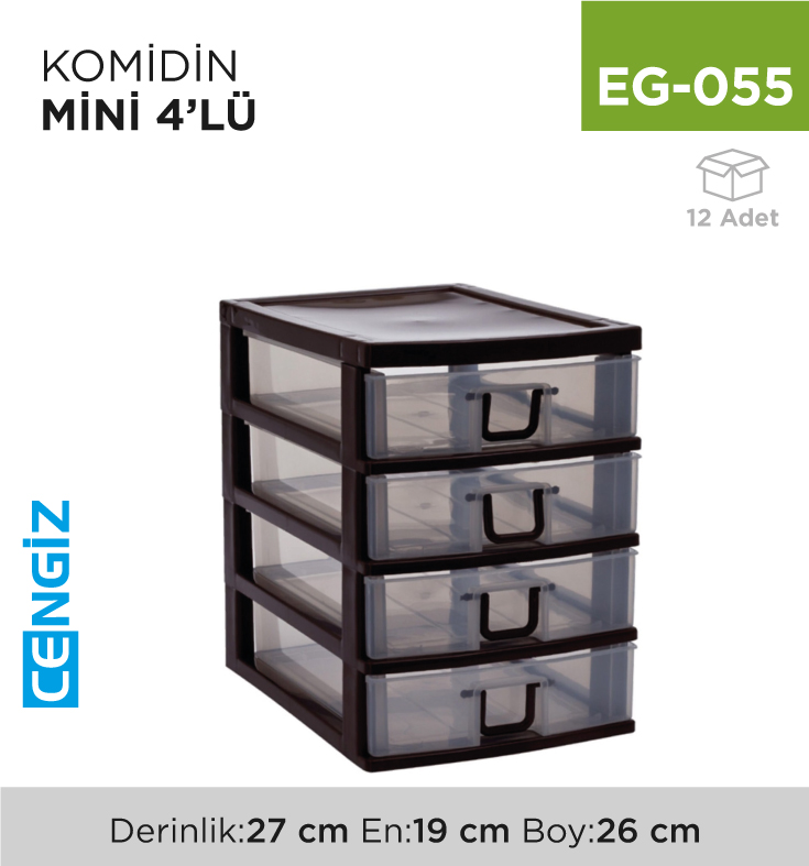 +KOMİDİN MİNİ 4 LÜ (CİNDY BOX) (4539)