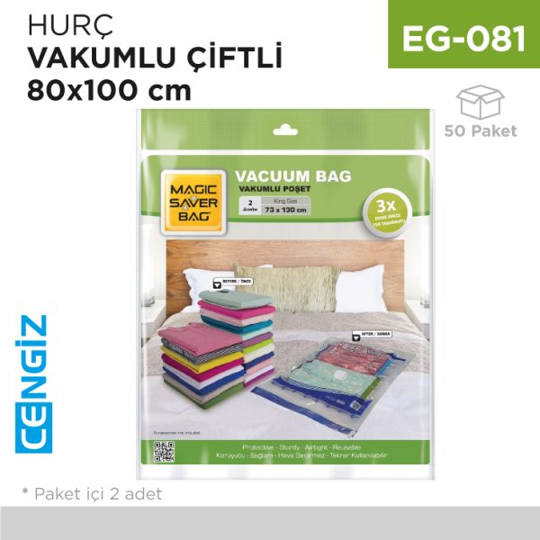 HURÇ VAKUMLU 2Lİ 80 CM*100 CM (XXL)