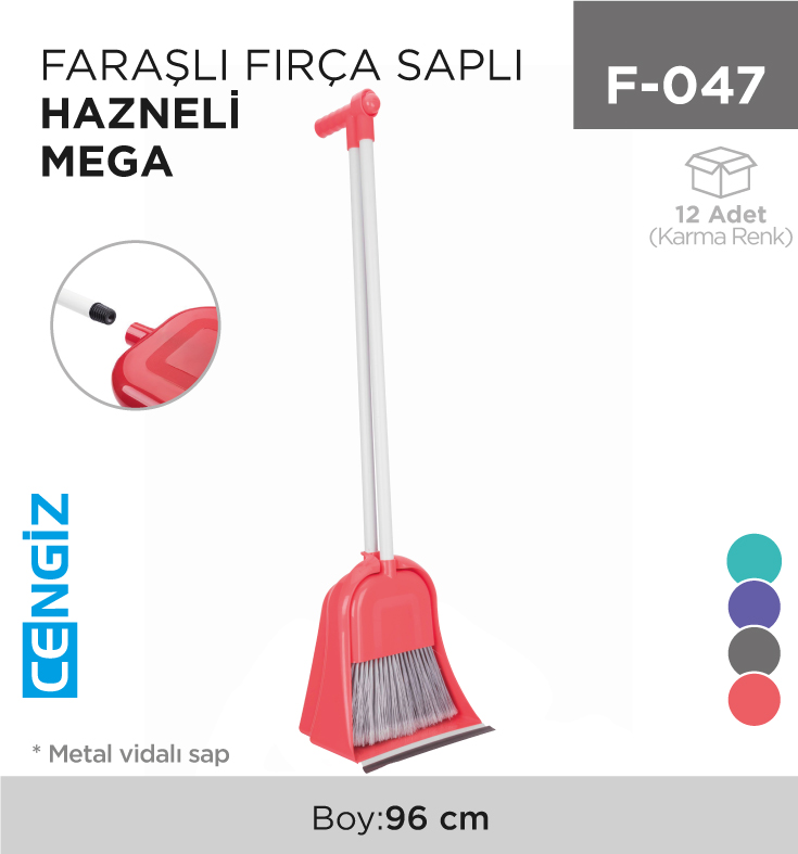 FARAŞLI FIRÇA SAPLI HAZNELİ MEGA (F 077)