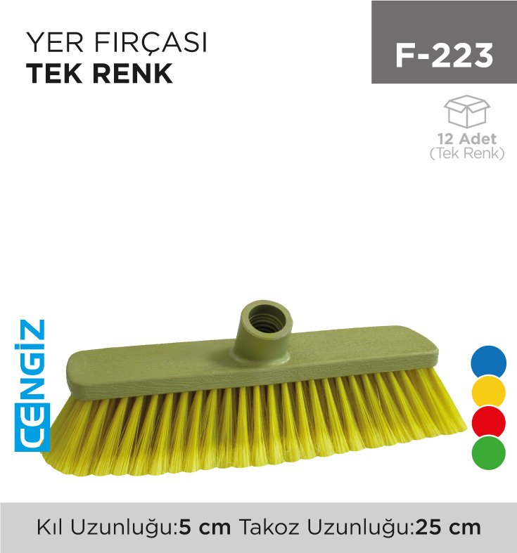 YER FIRÇASI TEK RENK ELMAS (103-411)