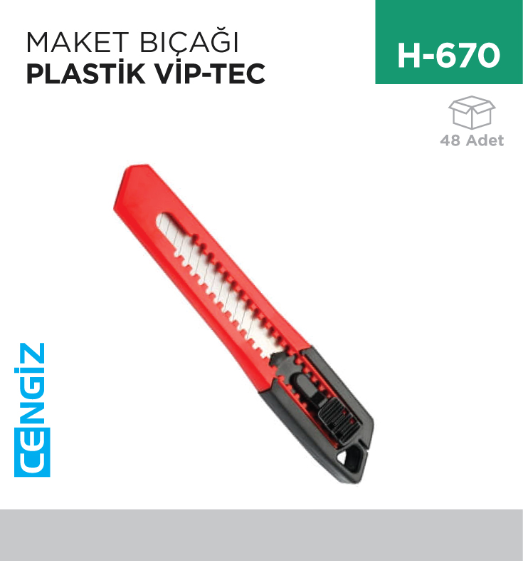 MAKET BIÇAĞI PLASTİK VİP-TEC (875107)