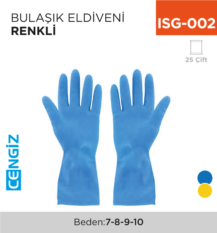 BULAŞIK ELDİVENİ RENKLİ