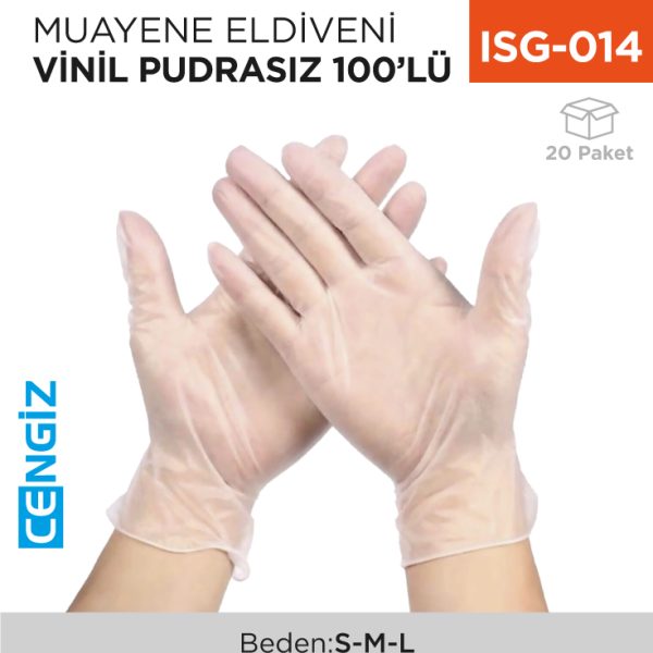 MUAYENE ELDİVENİ VİNİL PUDRASIZ 100LÜ