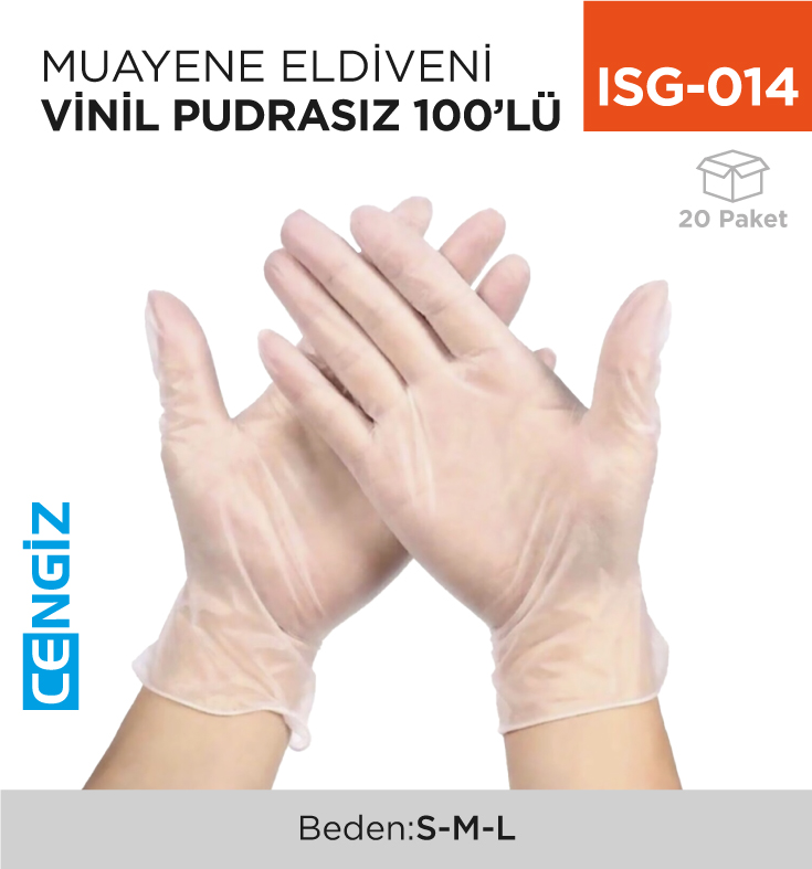 MUAYENE ELDİVENİ VİNİL PUDRASIZ 100LÜ