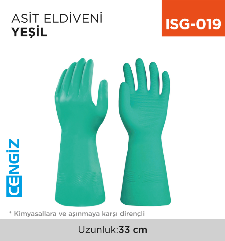 ASİT ELDİVENİ YEŞİL (NTL-33)
