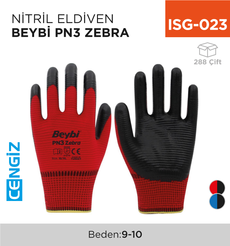 NİTRİL ELDİVEN BEYBİ PN3 ZEBRA
