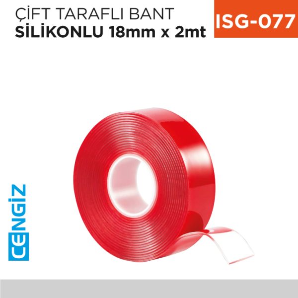 ÇİFT TARAFLI BANT SİLİKONLU 18 MM*2 MT