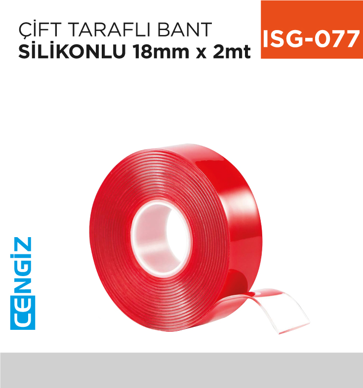 ÇİFT TARAFLI BANT SİLİKONLU 18 MM*2 MT