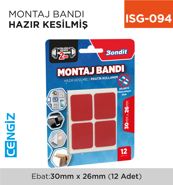 MONTAJ BANDI HAZIR KESİLMİŞ 1