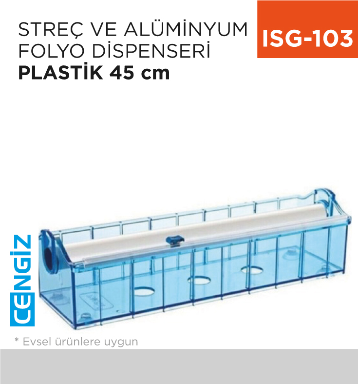 STREÇ&amp; AL. FOLYO DİSP. PLASTİK 45 CM (S-45)