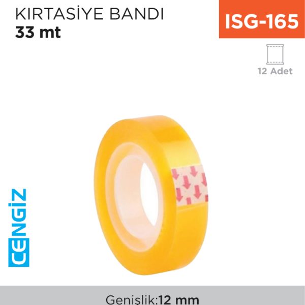 KIRTASİYE BANDI 12 MM*33 MT