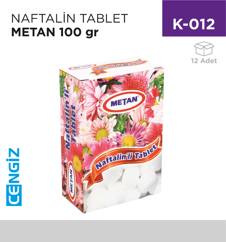NAFTALİN TABLET METAN 100 GR